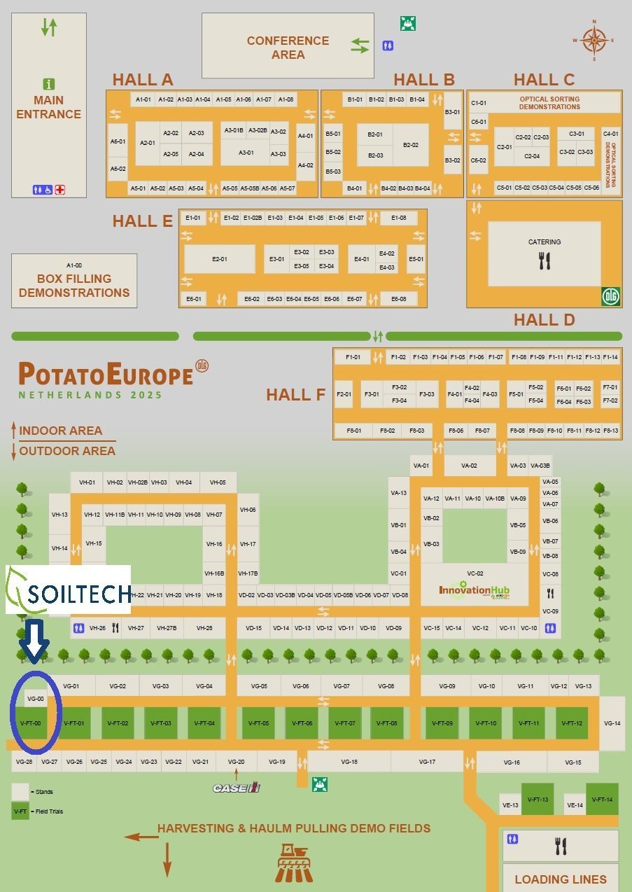 plattegrond Soiltech o pPotato Europe